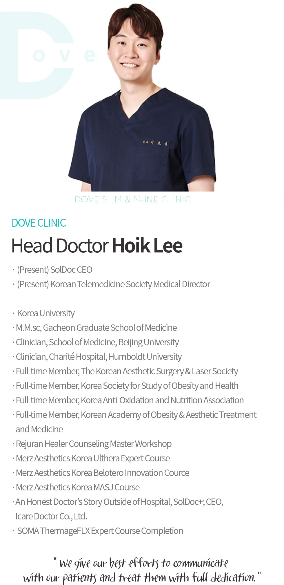 Head Doctor Hoik Lee